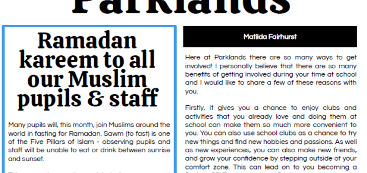 Image of Parklands Newspaper